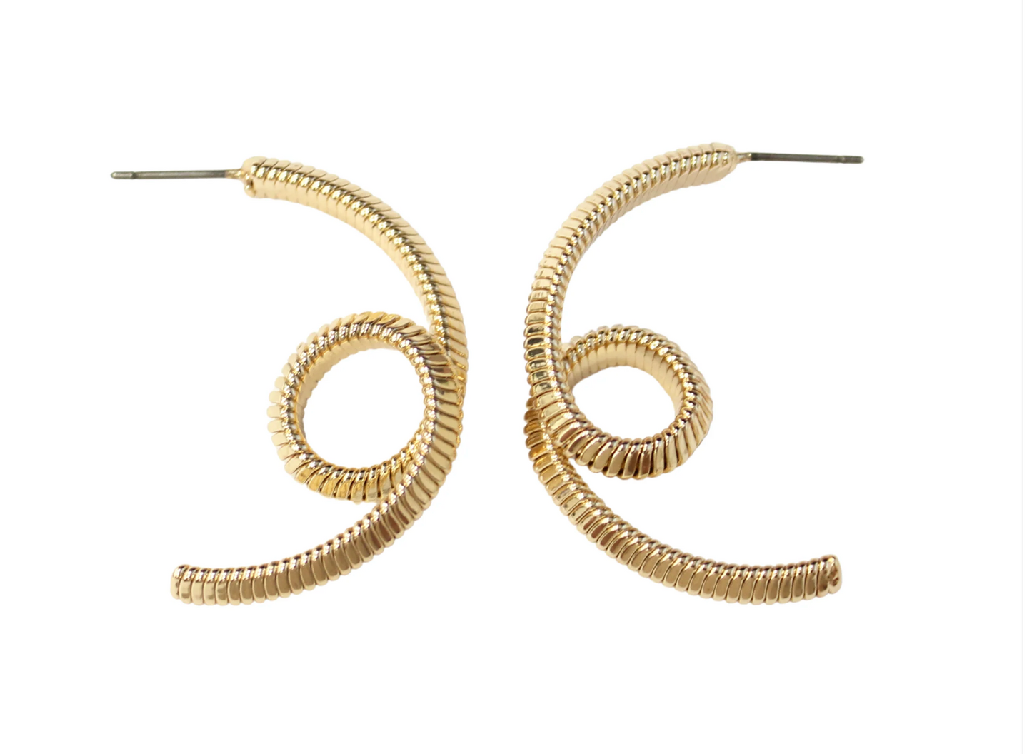 Tayla Textured Loop Earrings
