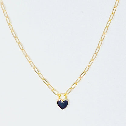 Heart Locked Necklace - ONE LEFT