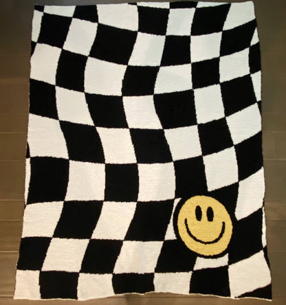 The Happy Face Throw Blanket - ONE LEFT