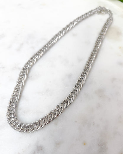 Let's Link Up Necklace - Silver & Gold