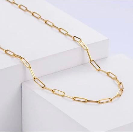 Connection Paperclip Gold Necklace - ONE LEFT