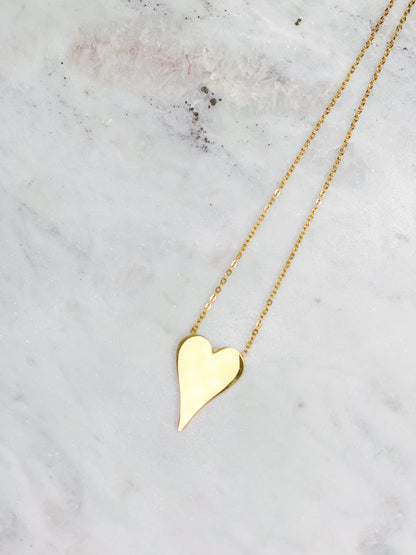 Heart Plate Necklace