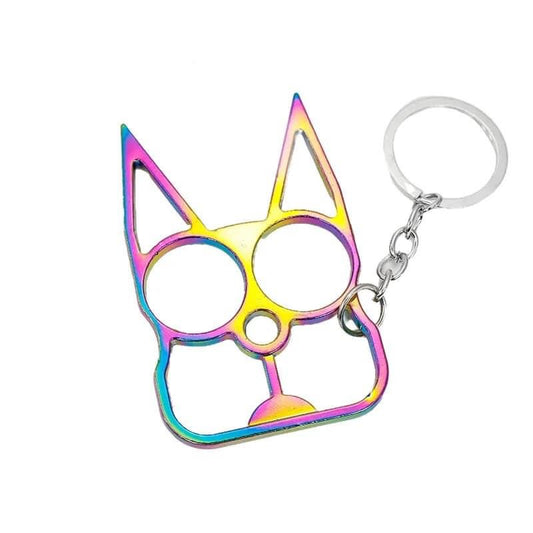 Kitty Security Keychain - Pink & Holographic