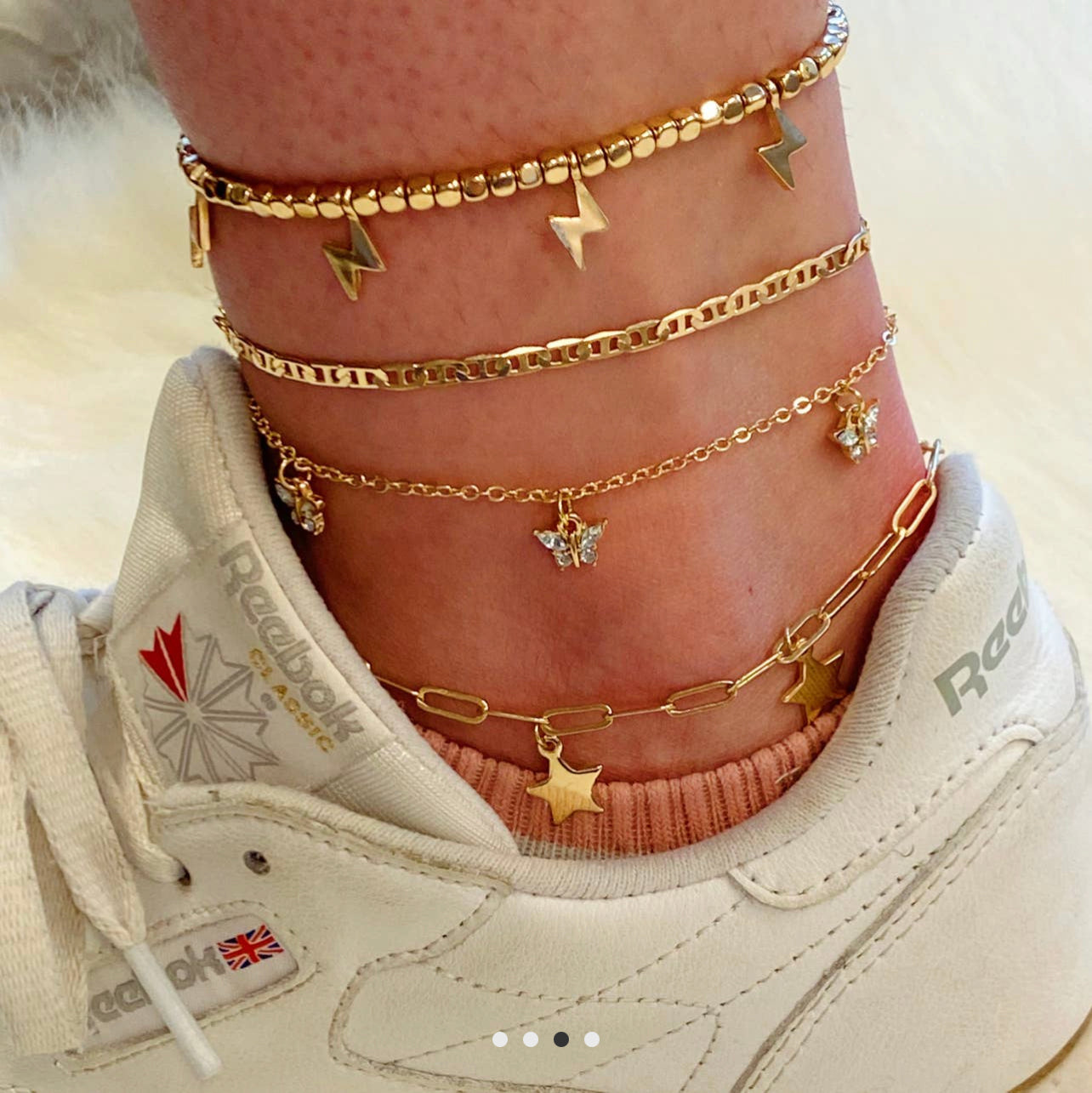 Trendy Player Anklet Set - ONE LEFT