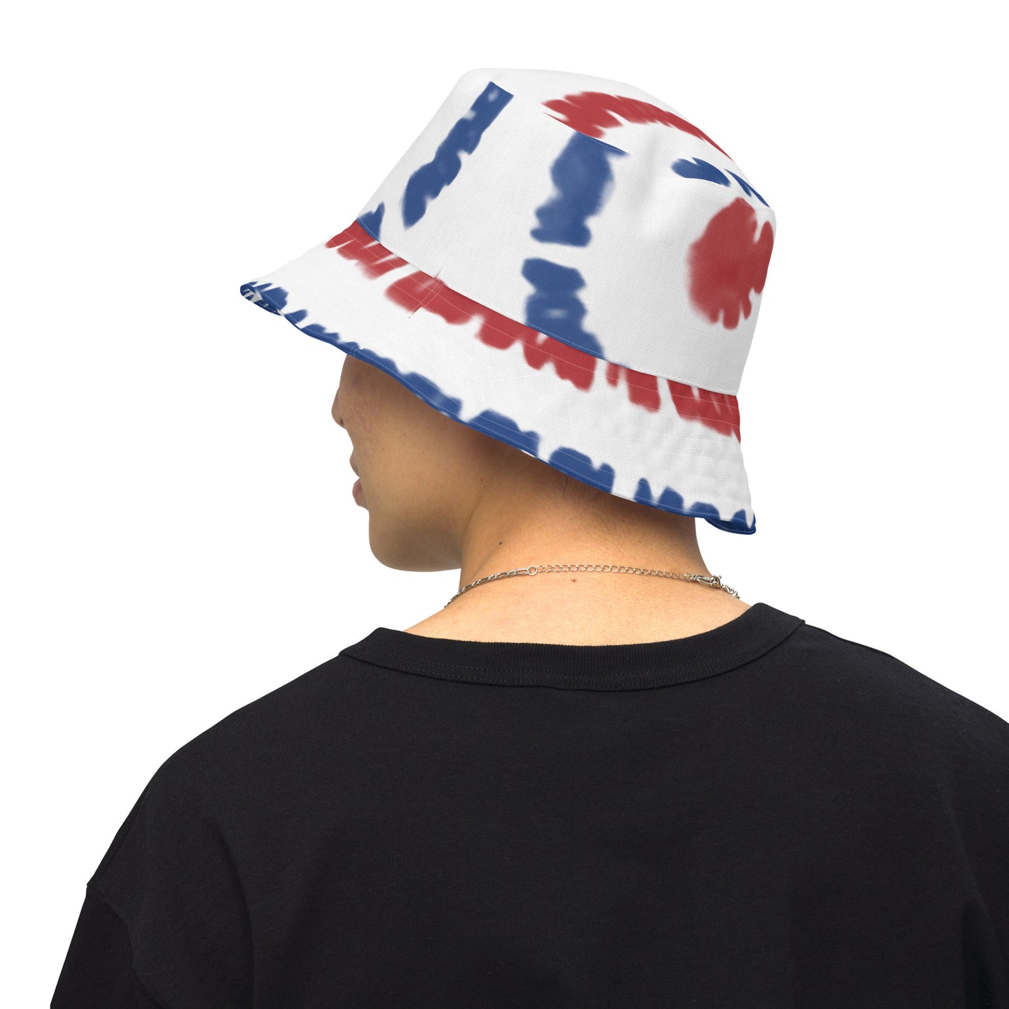 Red, White, & Blue Tie Dye Reversible Bucket Hat - LIMITED RELEASE