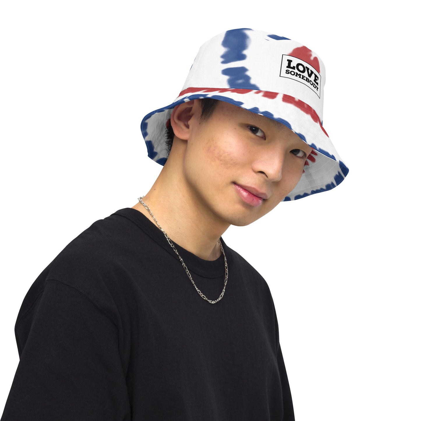 Red, White, & Blue Tie Dye Reversible Bucket Hat - LIMITED RELEASE