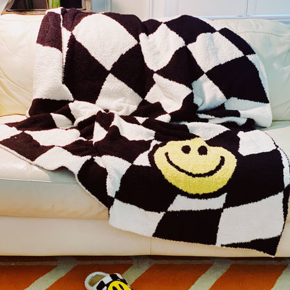 The Happy Face Throw Blanket - ONE LEFT