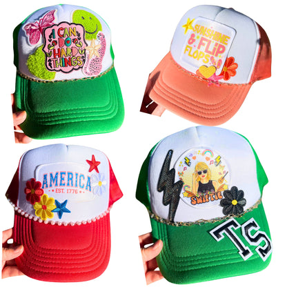 Premade Trucker Hats with Patches