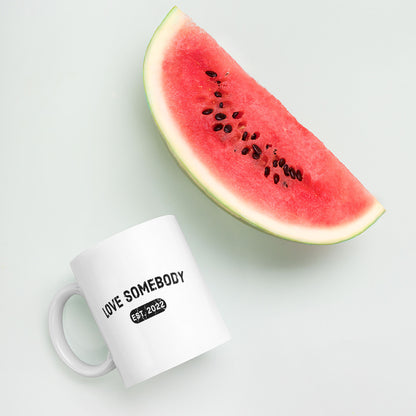 LOVE SOMEBODY Mug - White