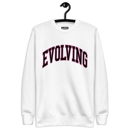 SHE IS EVOLVING (I AM SHE) Sweatshirt - White, Carbon Grey, Black, Charcoal Heather